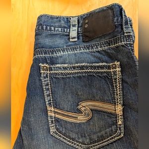 Men's Silver Blue Jeans, Zac, Size 36x30, Like New